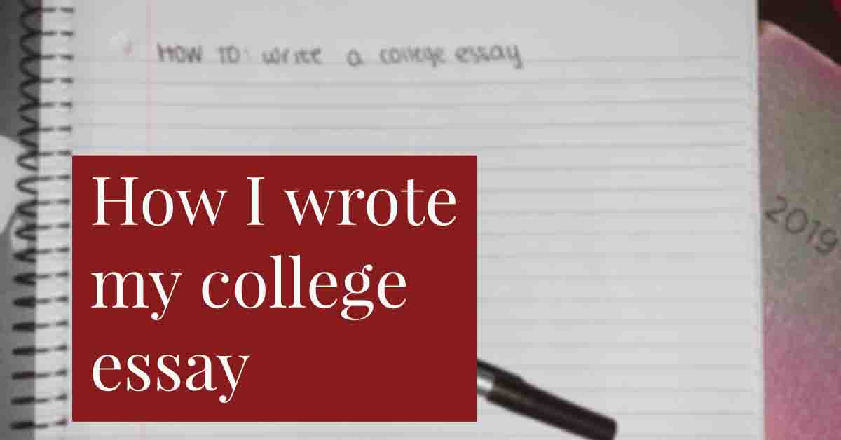 How I Wrote my College Essay UMass Amherst